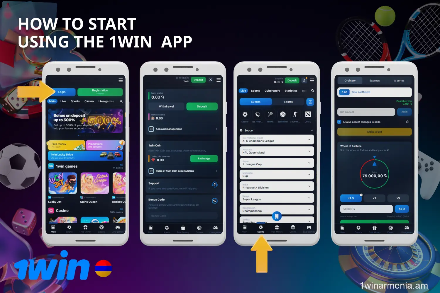 Armenian players can follow a simple guide to start betting through the 1win app for iOS and Android
